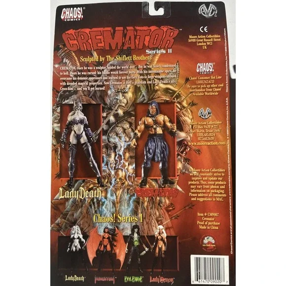 Set of 2 Moore Action Collectibles Ser 2 - Cremator Variant and Lady Death (7F) - Picture 5 of 5